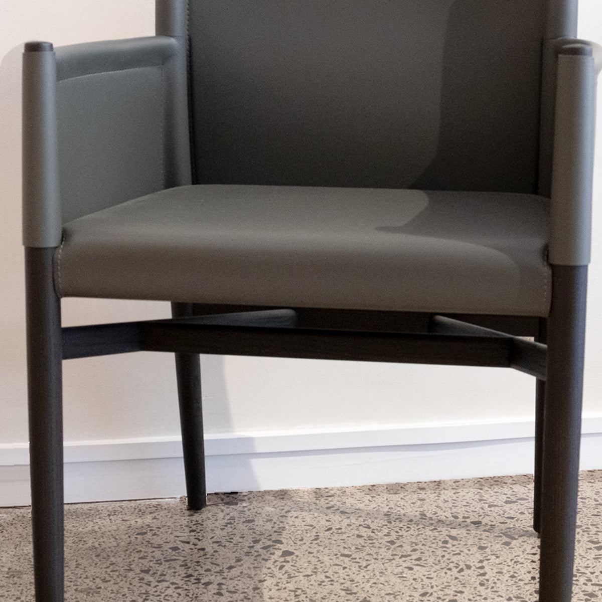 Ayon Armchair by Lema, ex display, front view - Tim Webber New Zealand furniture