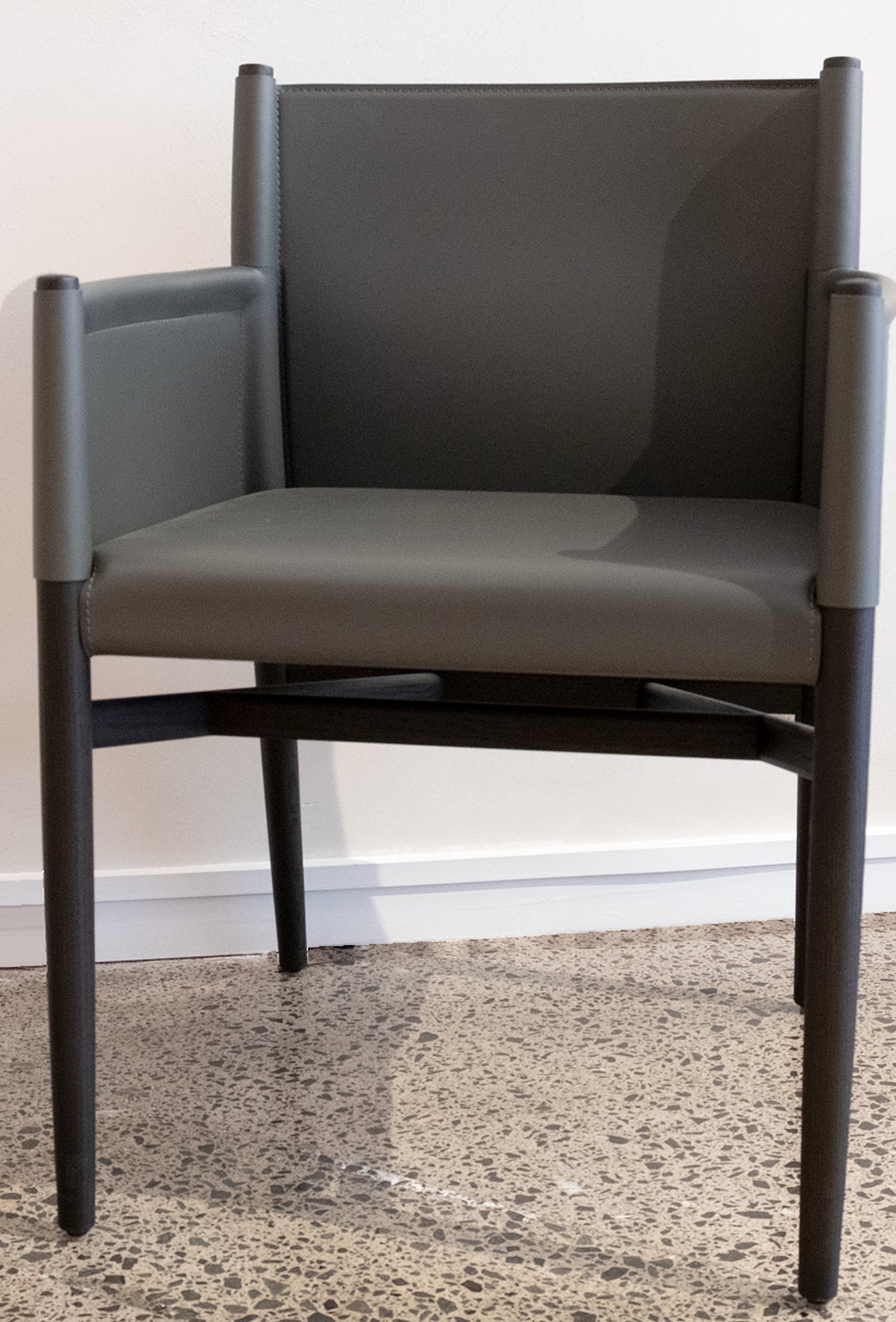 Ayon Armchair by Lema, ex display, front view - Tim Webber New Zealand furniture