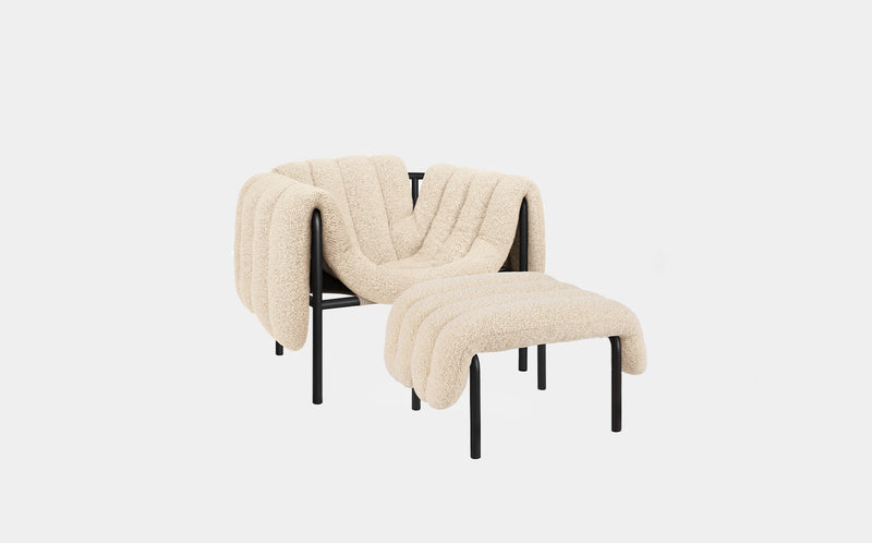 Puffy Lounge Chair + Ottoman