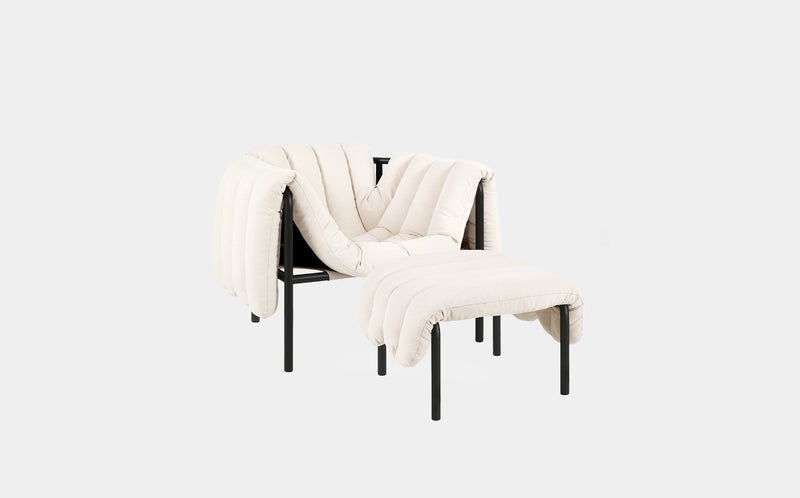 Puffy Lounge Chair + Ottoman