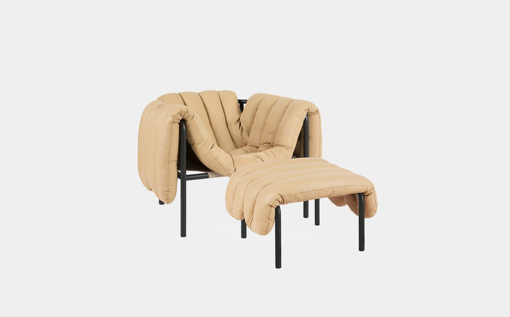 Puffy Lounge Chair + Ottoman