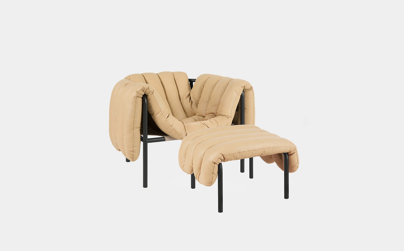 Puffy Lounge Chair + Ottoman