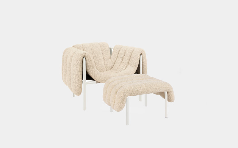 Puffy Lounge Chair + Ottoman