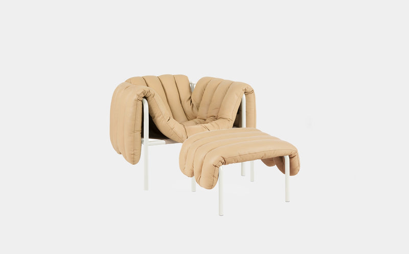 Puffy Lounge Chair + Ottoman