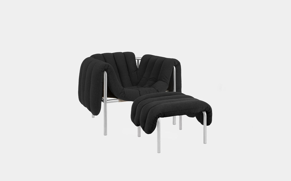 Puffy Lounge Chair + Ottoman
