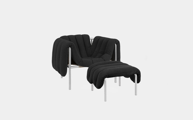 Puffy Lounge Chair + Ottoman