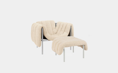 Puffy Lounge Chair + Ottoman