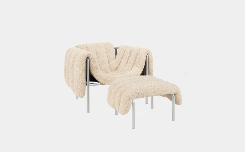 Puffy Lounge Chair + Ottoman