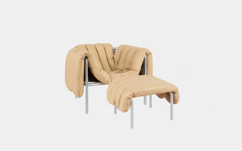 Puffy Lounge Chair + Ottoman