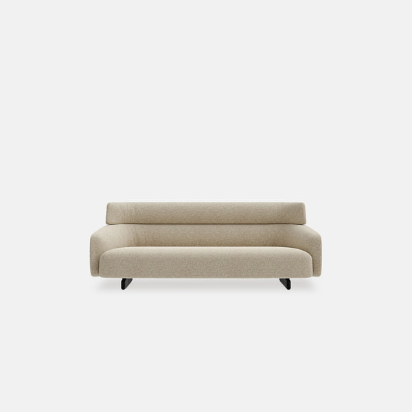 Beige sofa on a white background