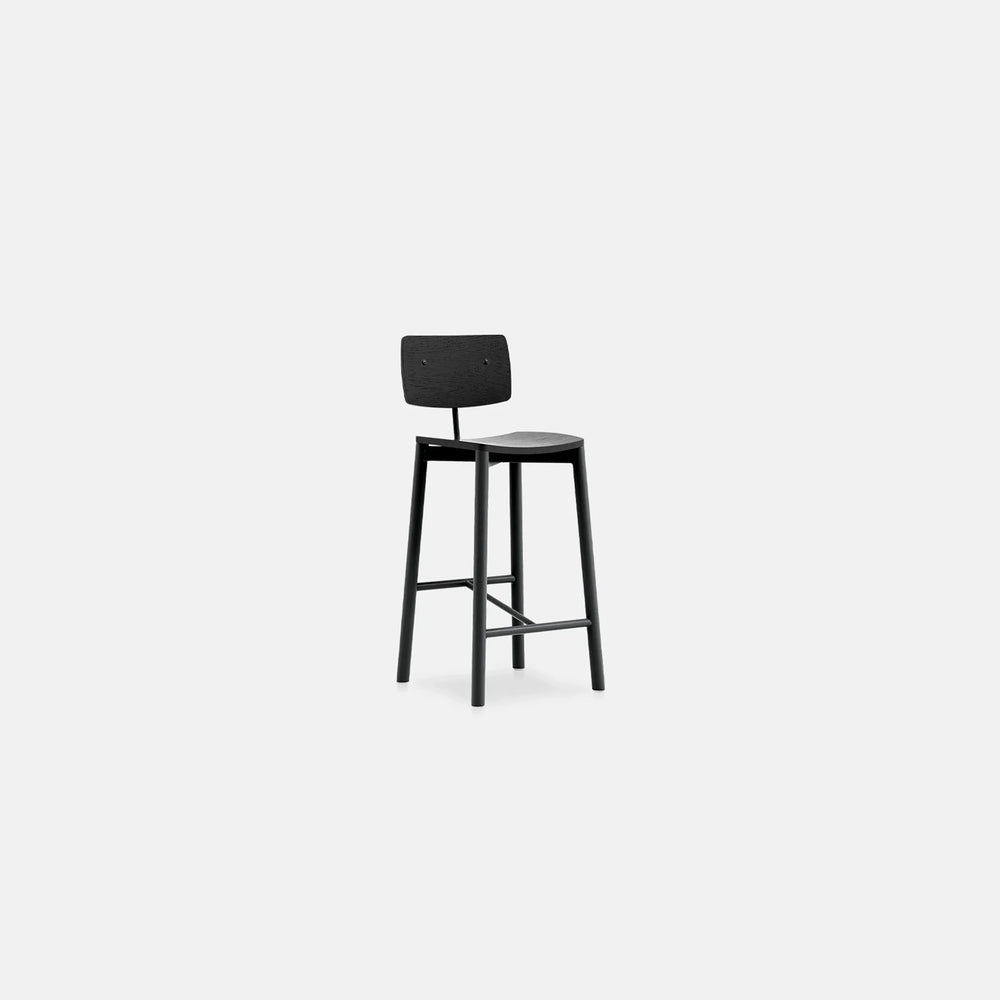 Nixon Stool with Backrest